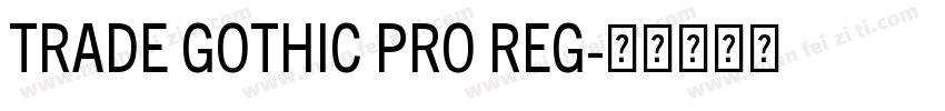 TRADE GOTHIC PRO REG字体转换